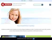 Tablet Screenshot of bioteekki.fi